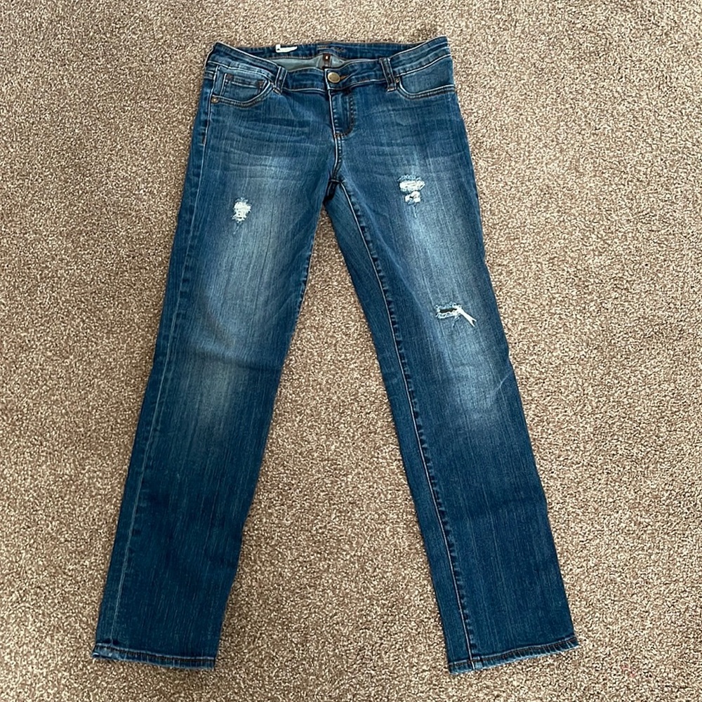 Women’s Kut from the Kloth Catherine Boyfriend Distressed Jeans Size 6